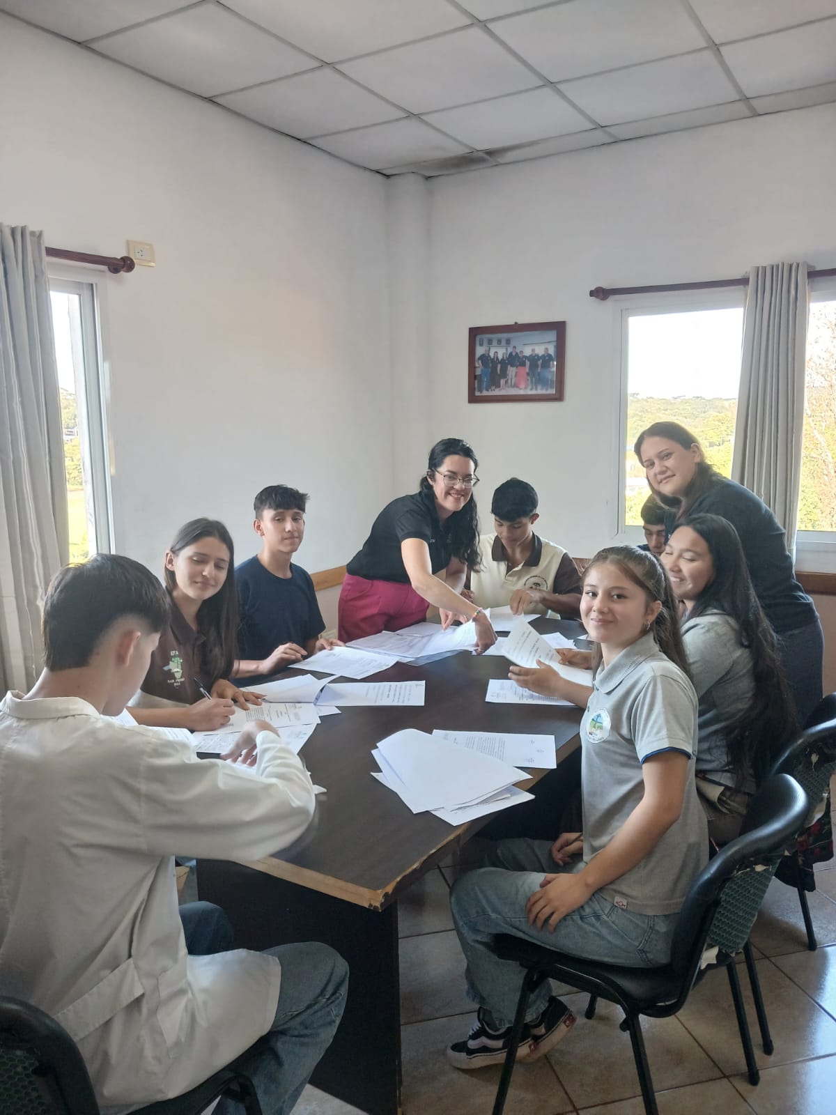 Trabajo grupal de los participantes