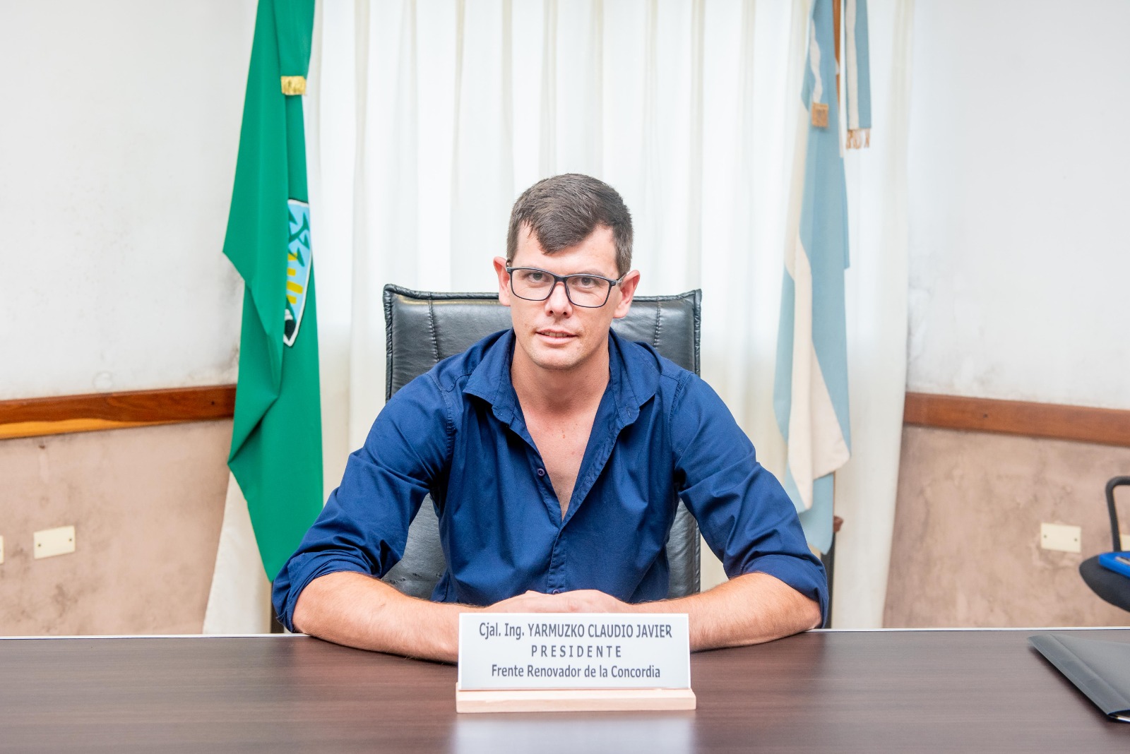 Claudio Javier Yarmuzko, presidente del Concejo Deliberante